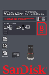Karta pamięci Sandisk Mobile Ultra 8GB MicroSDHC (SDSDQY-008G-U46)