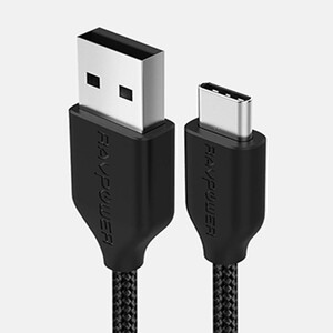 Kabel USB - USB-C RAVPower - 0,9 m czarny