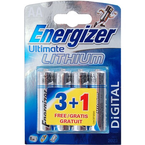 bateria foto litowa Energizer L91 Ultimate R6 AA 4 szt