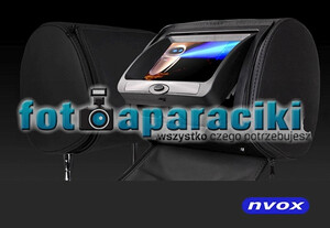 Zagłówek multimedialny z ekranem 7" NVOX JHR7218D czarny USB IR SD FM