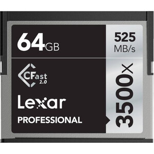 Karta pamięci Lexar CFast 2.0 64GB 3500x 525MB/s Professional