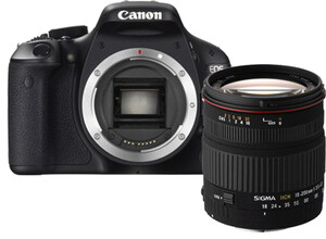 Lustrzanka Canon 600D + Sigma 18-200 mm f/3.5-f/6.3