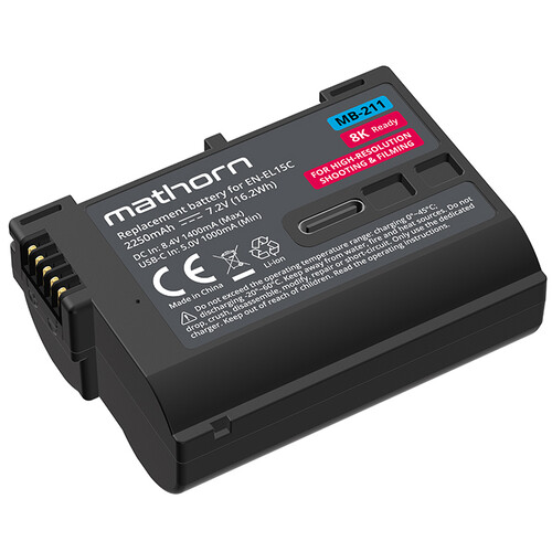 Akumulator Mathorn MB-211 2250 mAh USB-C zamiennik Nikon EN-EL15C 1.jpg